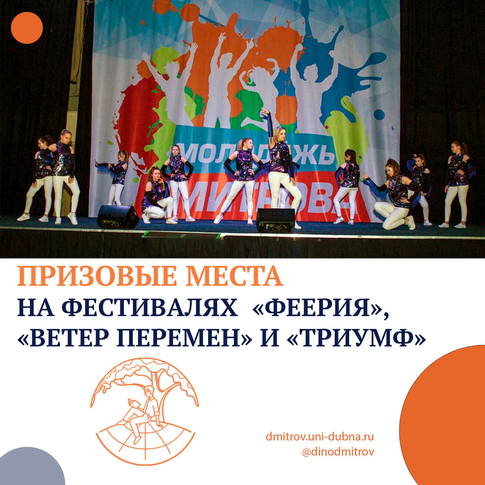 Студенты ДИНО в призах на фестивалях  «Феерия», «Ветер перемен» и «Триумф»
