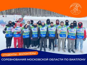 Студенты ДИНО приняли участие в организации и проведении соревнований Московской области по биатлону.